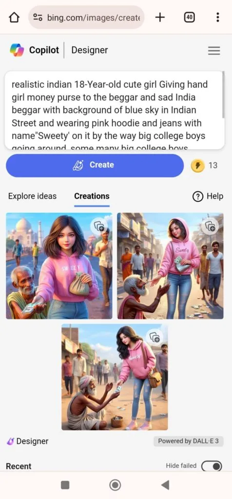 Create 3D Ai Boy Giving Money To Beggar Man Images - 2024
