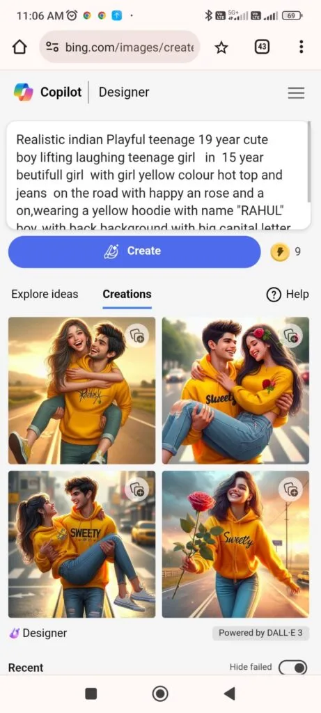 Create 3D Ai Couples loving Image Creator
