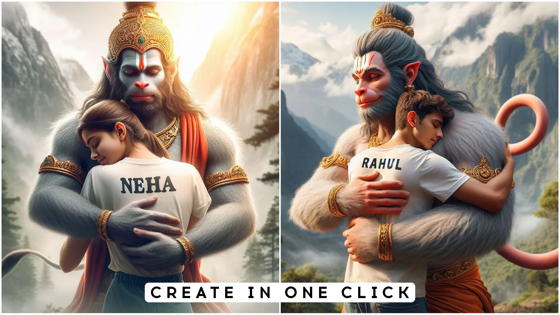 Hanuman Ji Ai Photo Editing