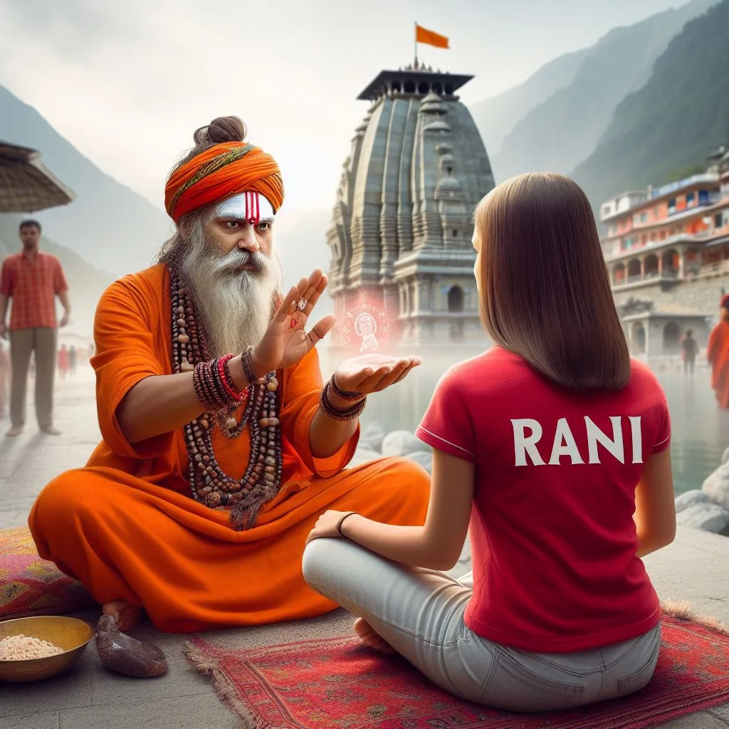Pandit Ji Reading Hand Girl Photo Editing
