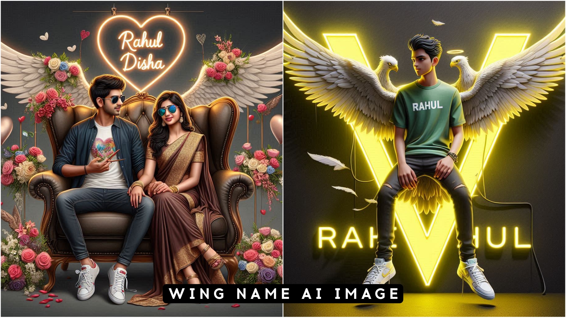 Wing Ai Name Photo Editing Prompt