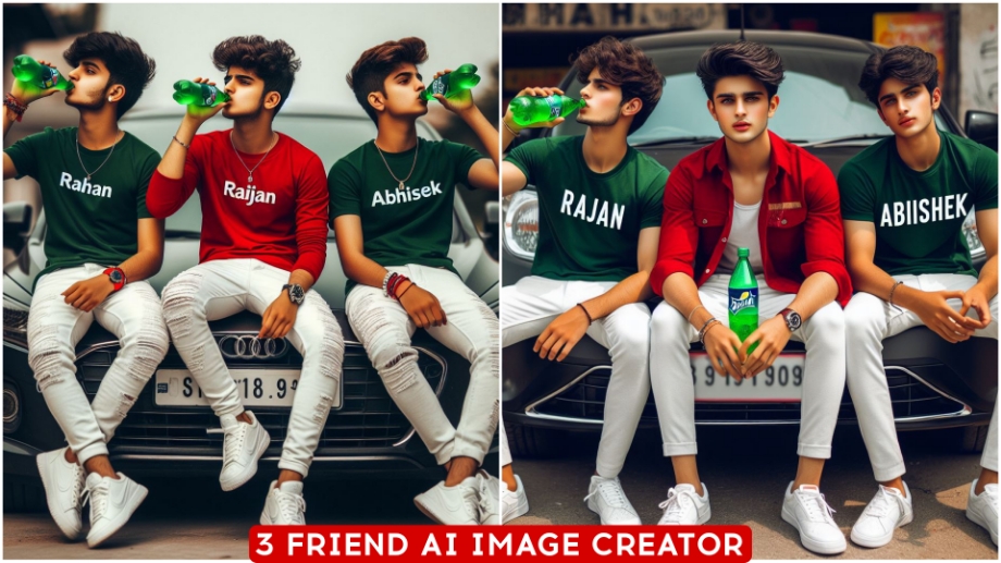3 Friends Ai Photo Editing Prompts