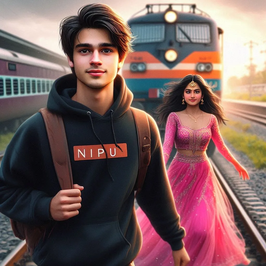 Couple Train Name Ai Photo Editing Prompt