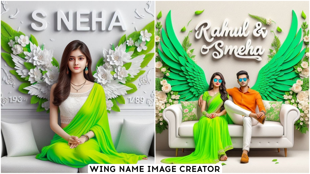 Ai Wings Chair With Name Photo Editing