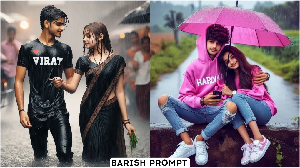 Barish T-Shirt Name Ai Photo Editing