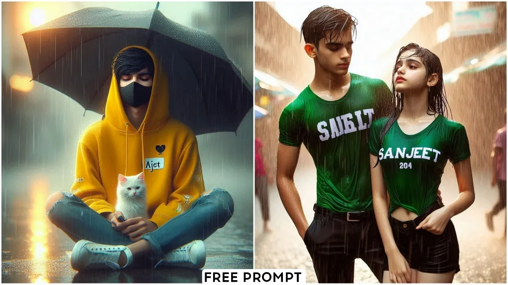 Create Rain Ai Photo Editing Prompt