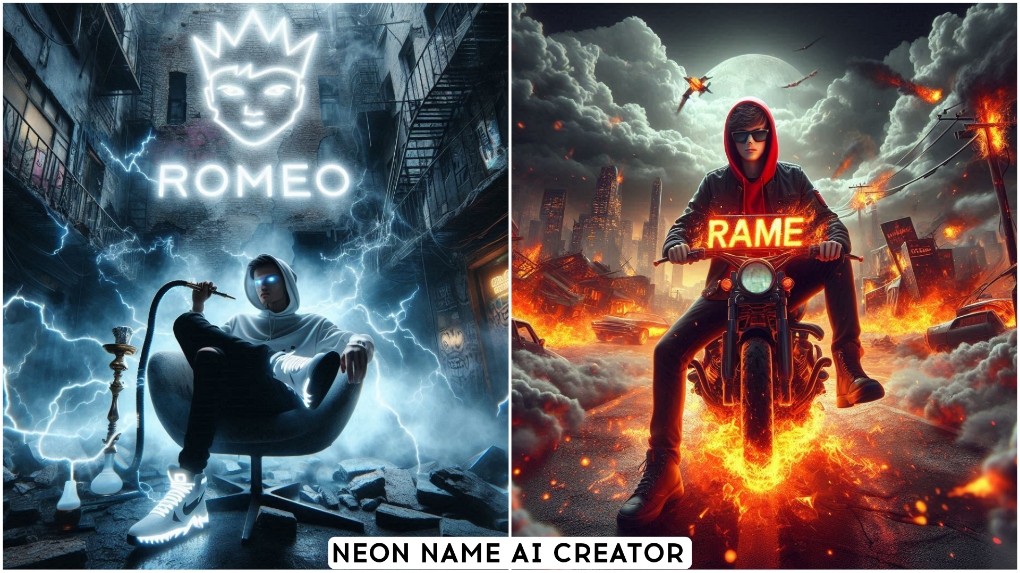 Neon Name Ai Photo Editing