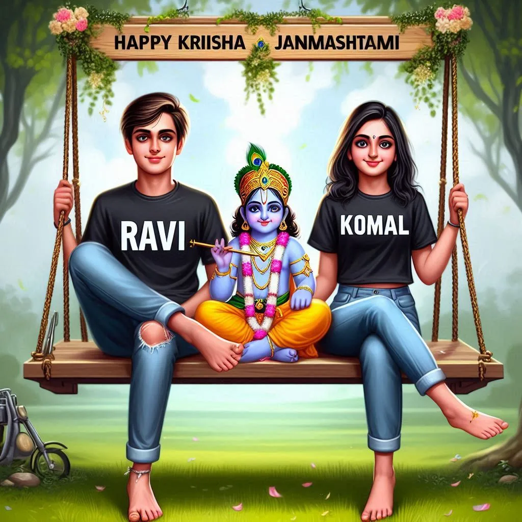 Couple Krishna Janmashtami Bing Image Creator Prompts