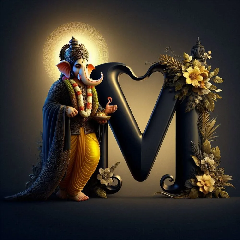 Ganesh Chaturthi Name Art Ai Photo Prompts 2024