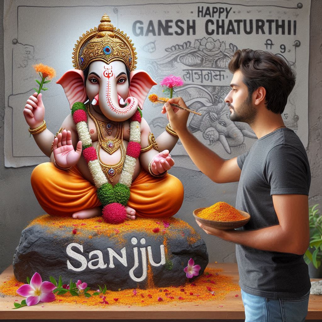 Ganesh Chaturthi Photo Editing Prompt 2024