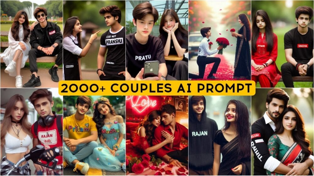 2000+ Couples Ai Photo Editing Prompt Free