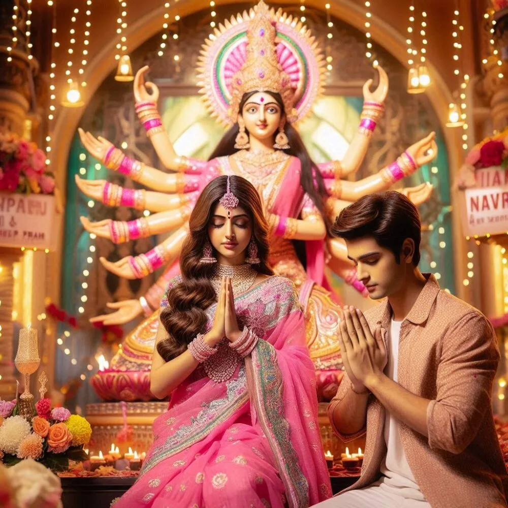 Navratri Couple Ai Photo Editing Prompt Link