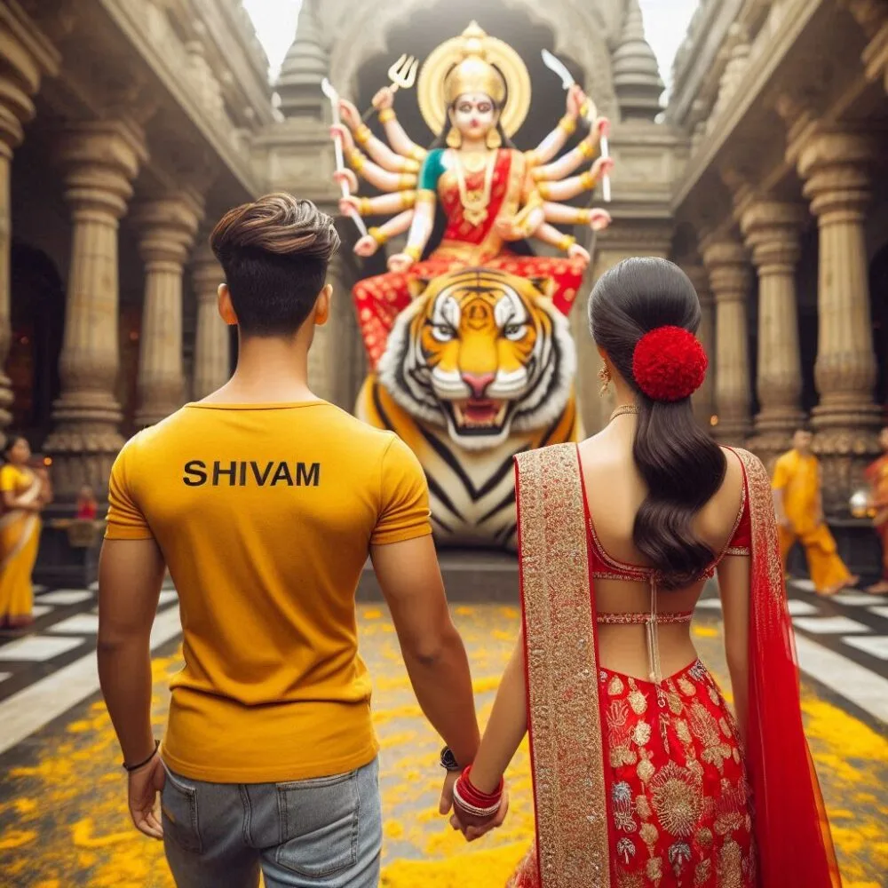 Navratri Couple Ai Photo Editing Prompt Trend