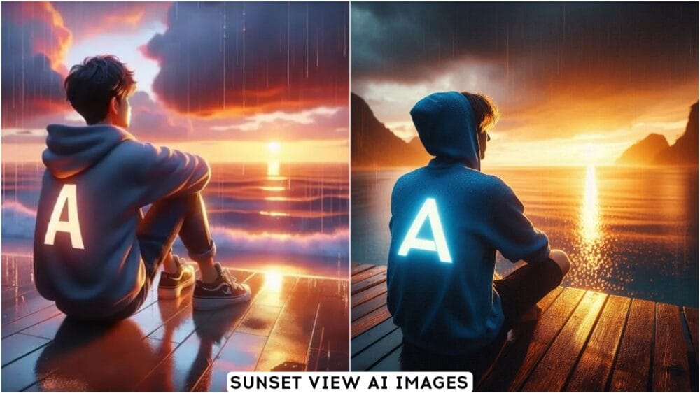 Sunset View Name Ai Photo Editing Prompt