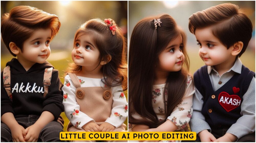 Little Cute Couple Ai Photo Editing Prompt