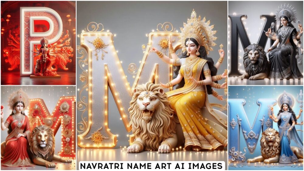 Navratri Name Art Ai Photo Editing Prompt