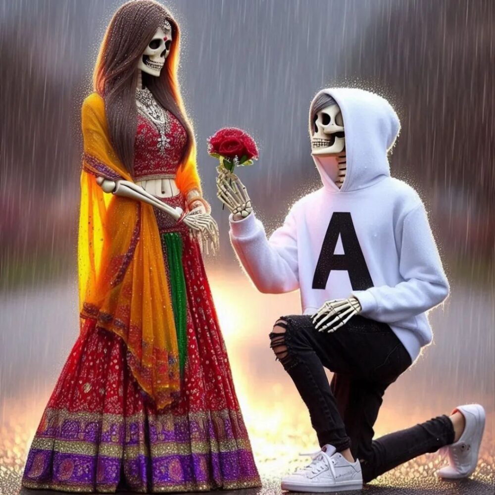 Skull Face Lovers Ai Photo Editing Prompt - 2024