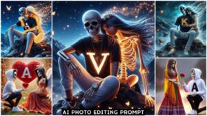 Skull Face Lovers Ai Photo Editing Prompt