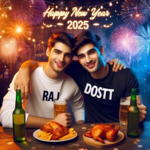 Happy New Year Friend Ai Photo Editing Prompt 2024