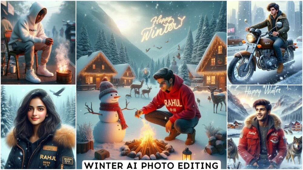 Winter Name Ai Photo Editing Prompts