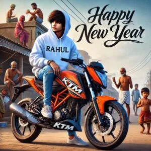 Boy With Bike AI Photo Editing 2025