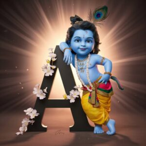 Lord Krishna 3D Name Art Ai Photo Editing