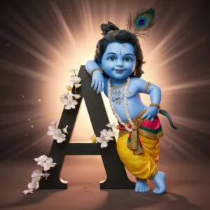 Lord Krishna 3D Name Art Ai Photo Editing