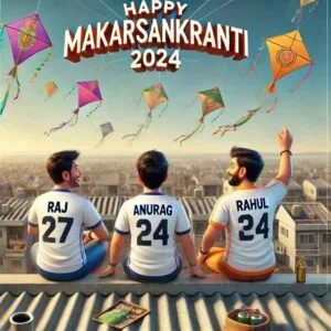 Makar Sankranti 3 Friends Ai Photo Editing Prompt