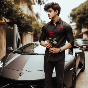 Happy Rose Day Boy Ai Photo Editing Prompt