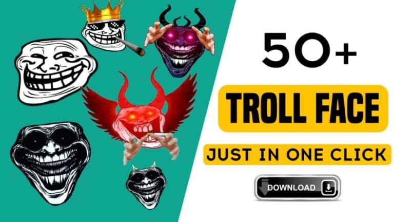 50+ Troll Face Pack PNG Images Free