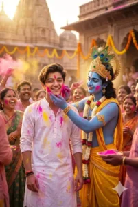 Holi Ai Photo Editing Prompts Krishna