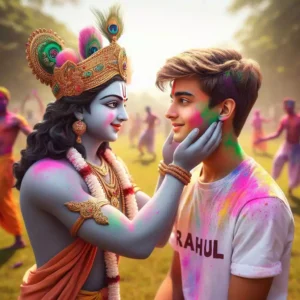 Krishna Holi Ai Photo Editing - 2025