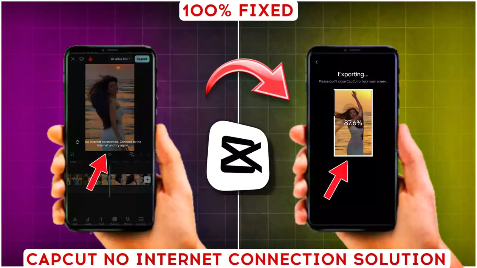 Capcut Export No Internet Connection Problem Solve