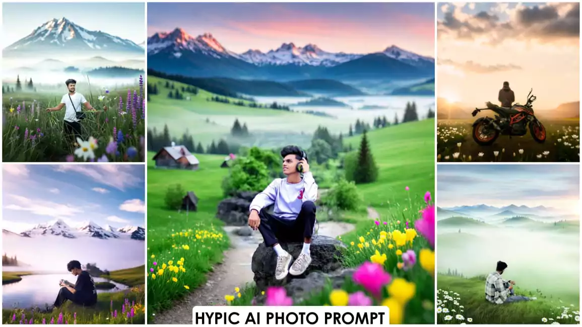 Hypic Mountain Flowers Ai Expend Prompt