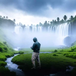 Hypic Waterfall Monsoon Ai Photo