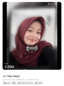 JJ 1 Foto Trend CapCut Template Link