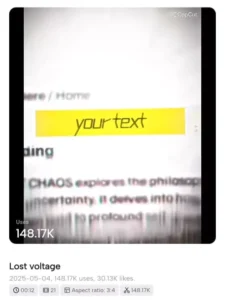 Los Voltaje CapCut Template Trend