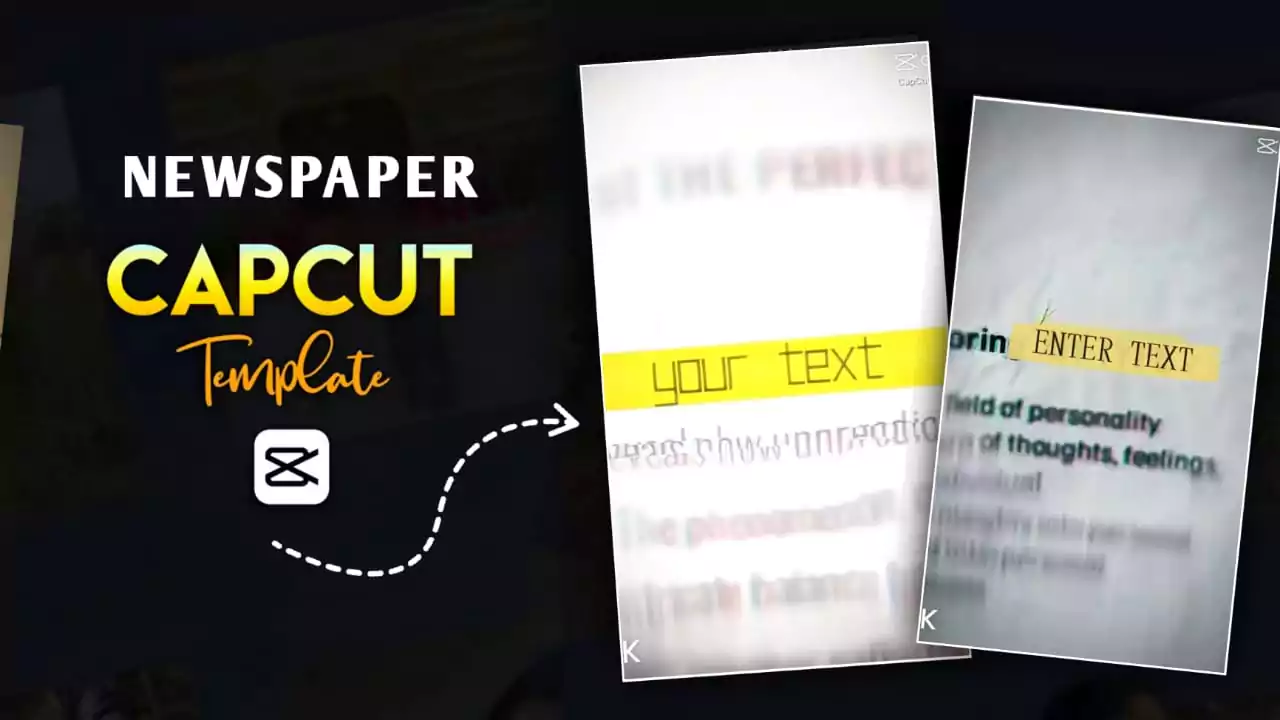 NewsPaper Trend CapCut Templates
