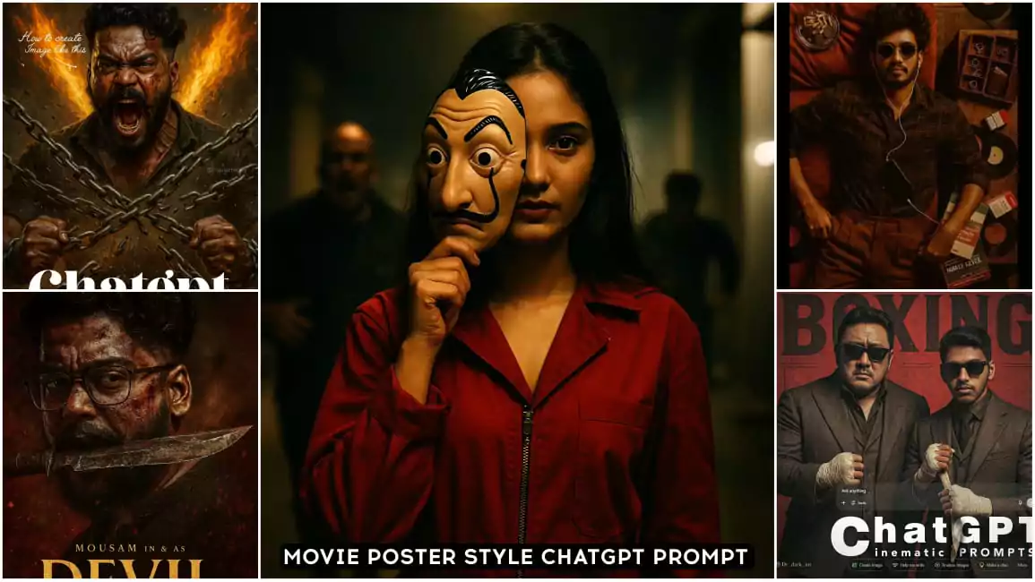 Chatgpt Cinematic Movie Poster Style Ai Photo Editing Prompt 2025