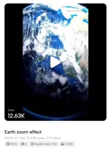 Earth Zoom Effect CapCut Template Trend