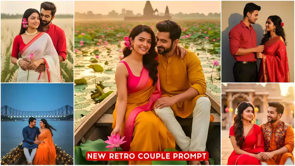 20+ Google Gemini New Retro Style Couple Ai Photo Editing Prompts