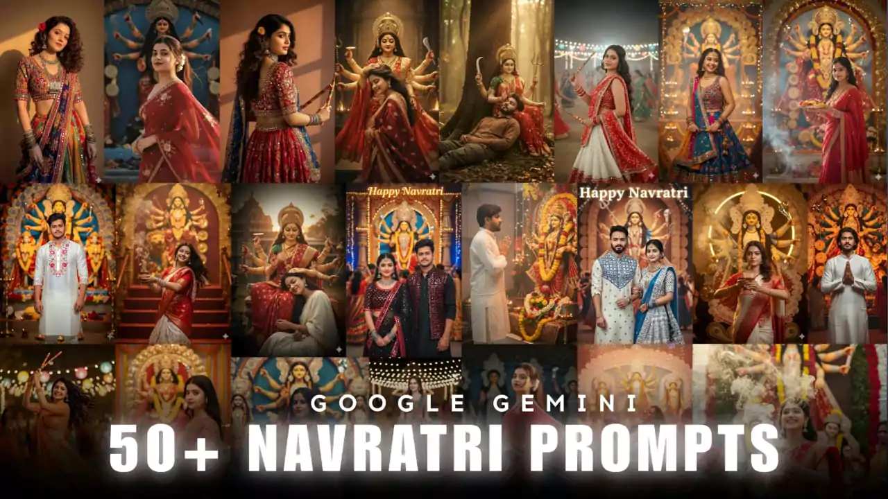 50+ Google Gemini Navratri Ai Photo Editing Prompts