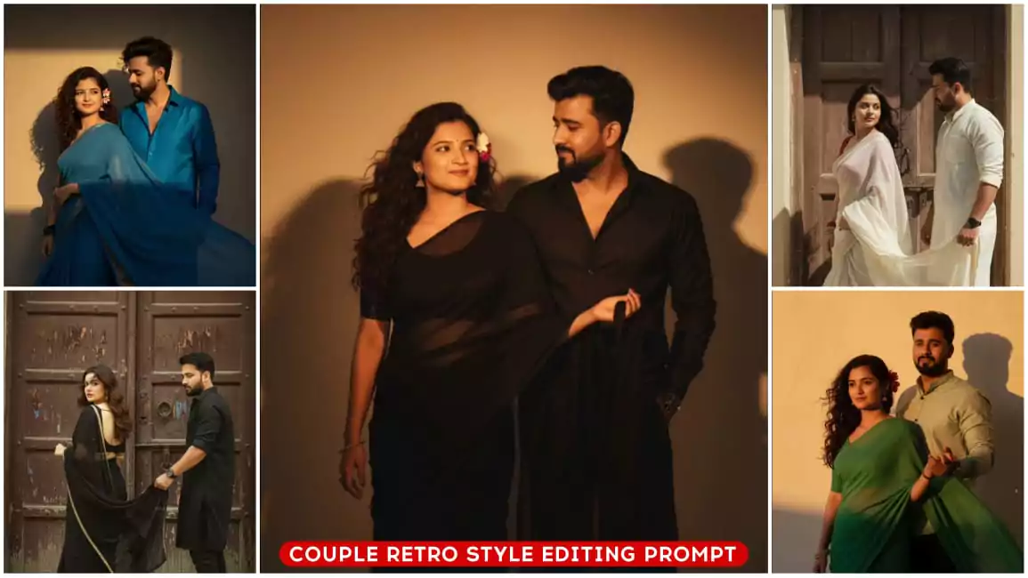 Gemini Retro Couple Style Ai Photo Editing Prompts