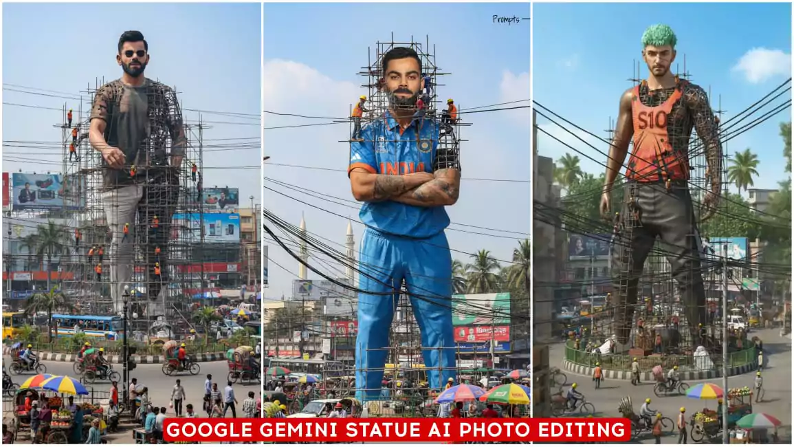 Google Gemini Statue Ai Photo Editing Prompt