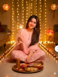 20+ Google Gemini Girls Diwali Ai Photo Editing Promp- Newts