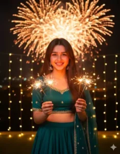 20+ Google Gemini Girls Diwali Ai Photo Editing Prompt