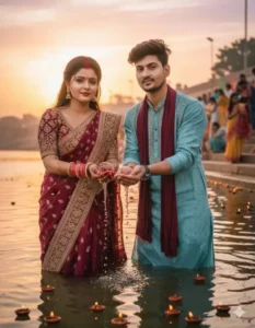 Couples Google Gemini Chhath Puja Ai Photo Editing Prompts
