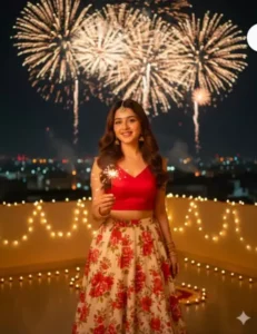 Gemini Girls Diwali Ai Photo Editing