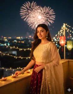 Gemini Girls Diwali Ai Photo Editing Prompt