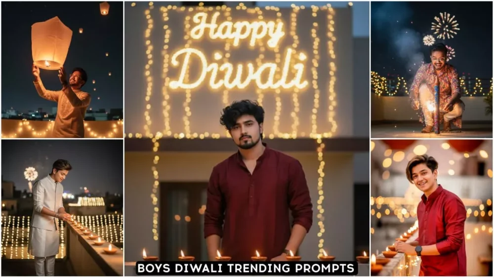 Google Gemini Boys Diwali Ai Photo Editing Prompts